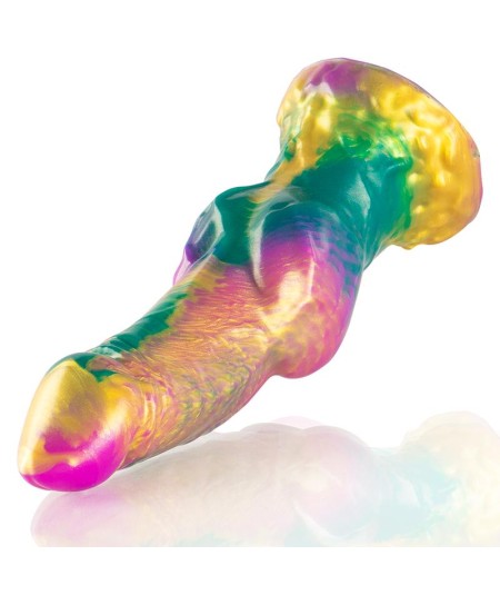 EPIC - IRIS DILDO CON TESTÍCULOS ARCOÍRIS DE PLACER