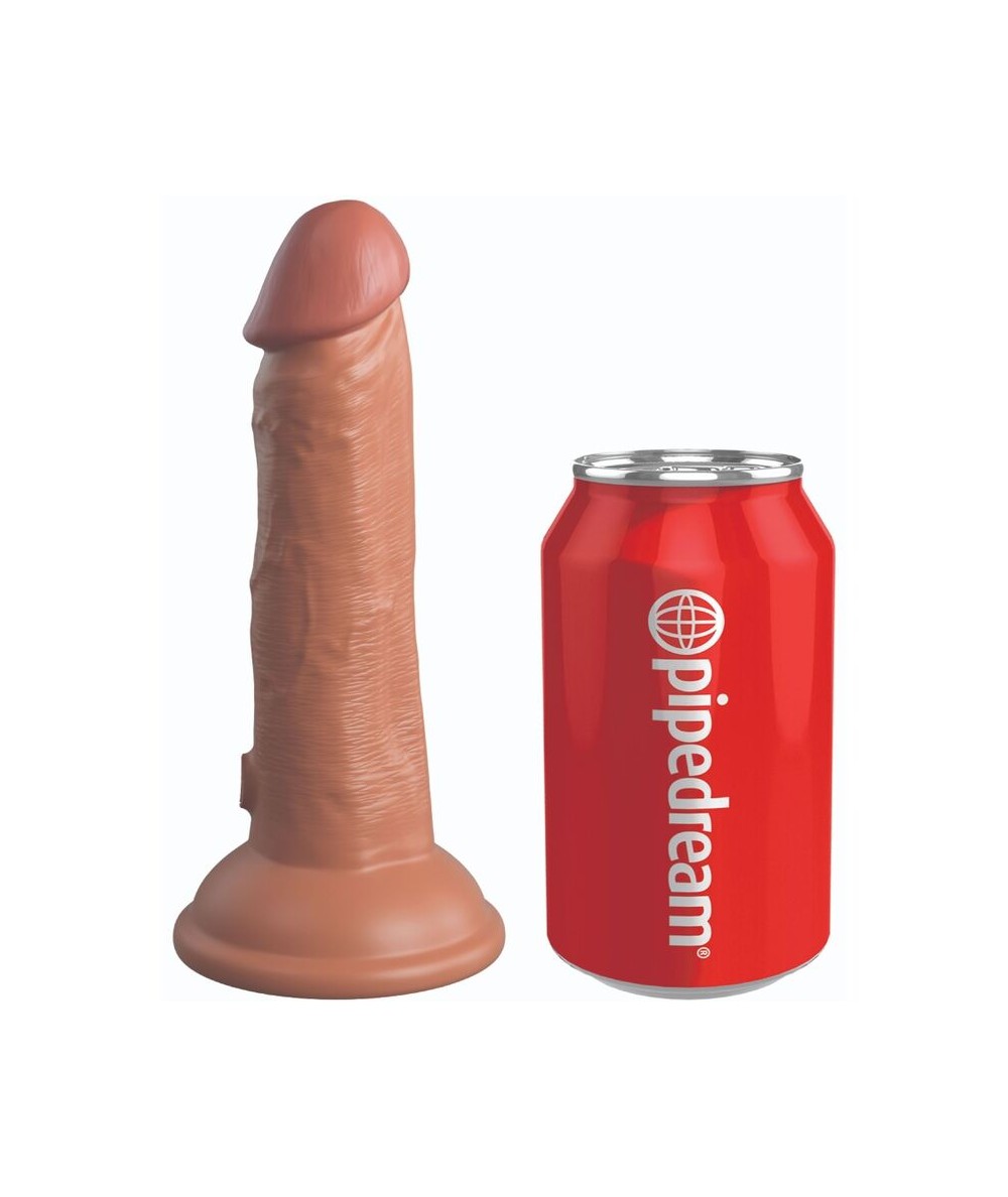 KING COCK - ELITE DILDO REALISTICO SILICONA 15.2 CM CARAMELO