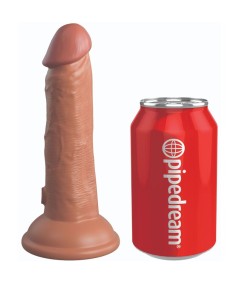 KING COCK - ELITE DILDO REALISTICO SILICONA 15.2 CM CARAMELO