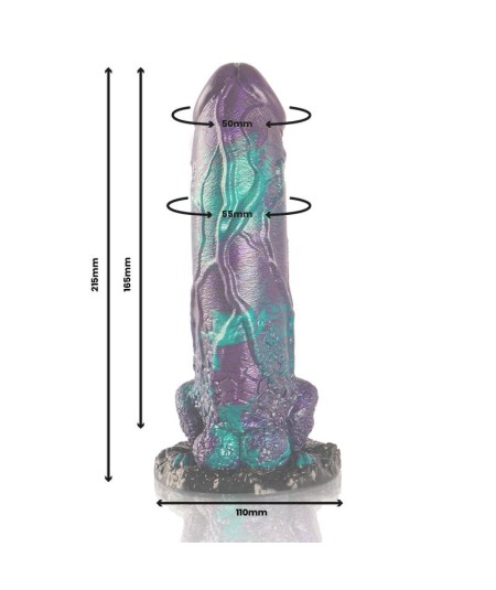 EPIC - BASILISK DILDO DOBLE PLACER ESCAMOSO TAMAÑO GRANDE