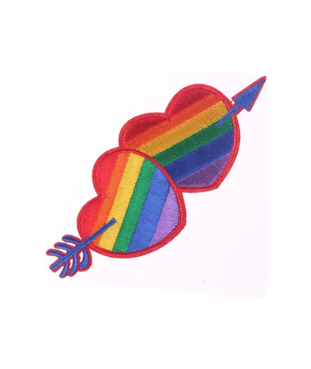 PRIDE - PARCHE CORAZÓN BANDERA LGBT