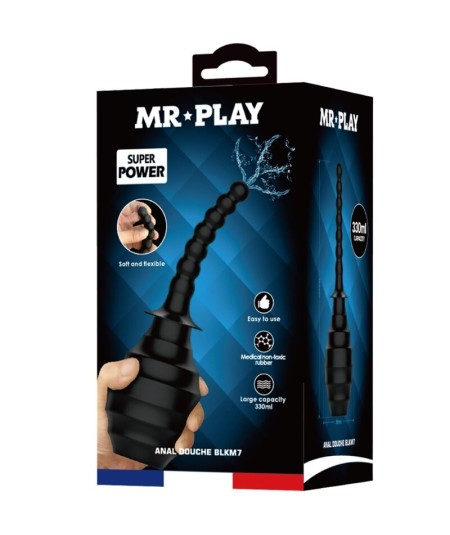 MR PLAY - DUCHA ANAL BLKM7 SUPER POWER NEGRO