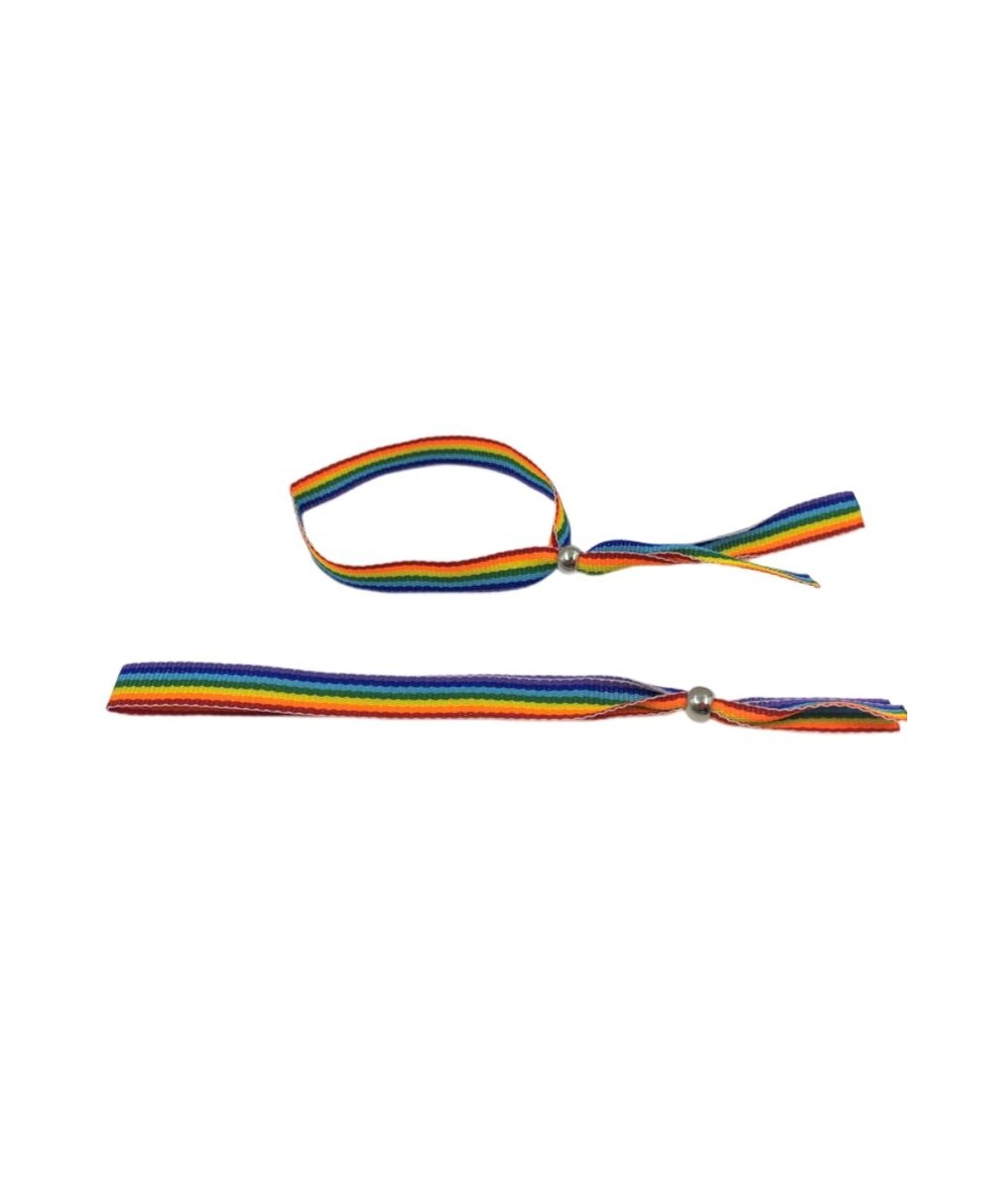 PRIDE - PULSERA BOLITA PLATEADA BANDERA LGBT