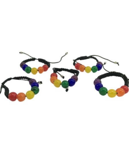 PRIDE - PULSERA BOLAS PEQUEÑAS BANDERA LGBT