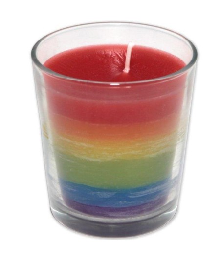 PRIDE - VASO VELA CON LA BANDERA LGBT