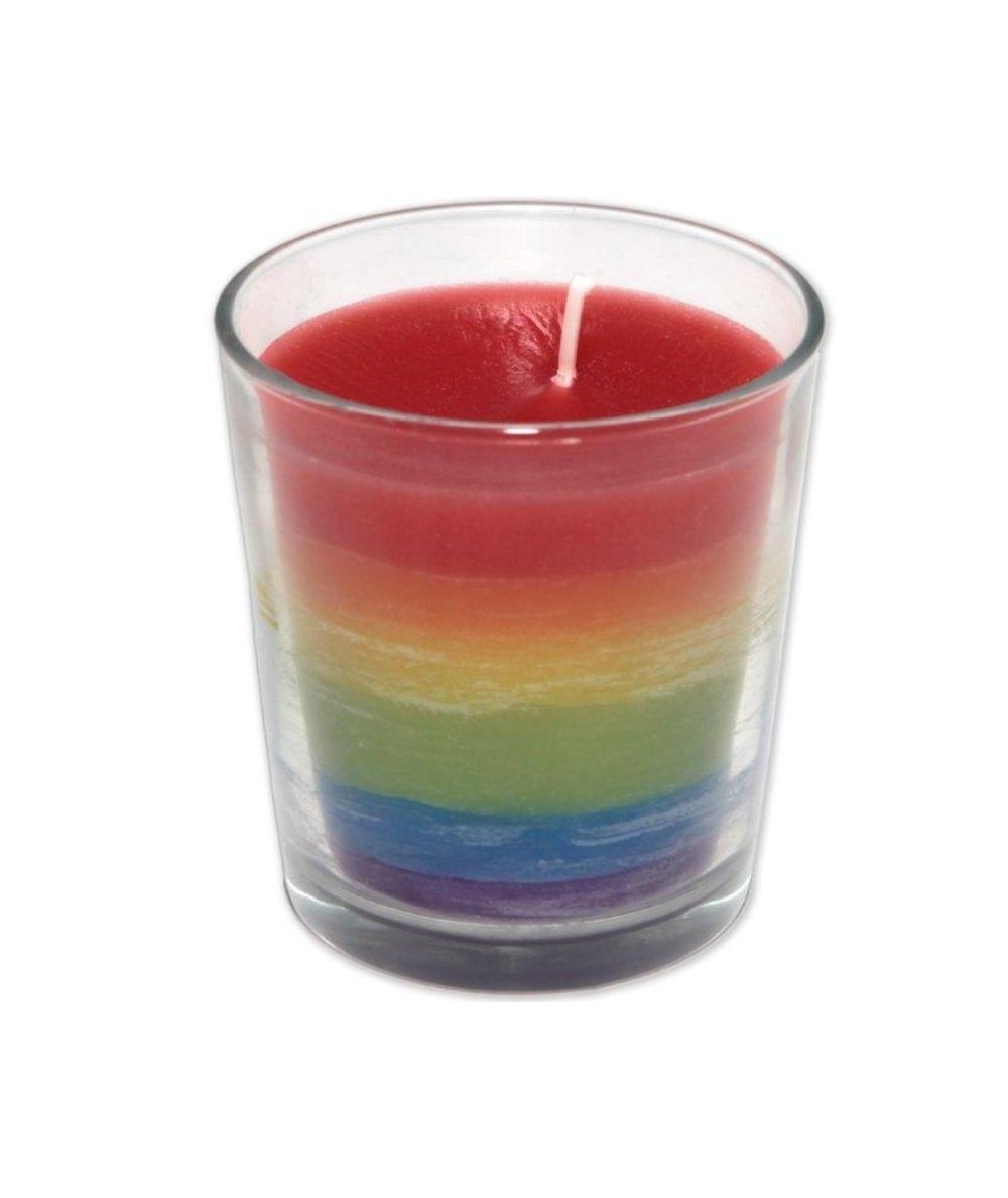 PRIDE - VASO VELA CON LA BANDERA LGBT