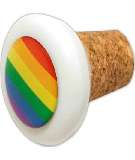 PRIDE - TAPON CERAMICA CORCHO REDONDO CON BANDERA LGBT