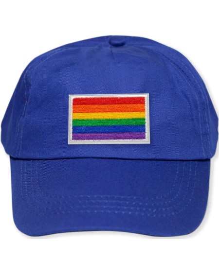 PRIDE - GORRA AZUL CON LA BANDERA LGBT