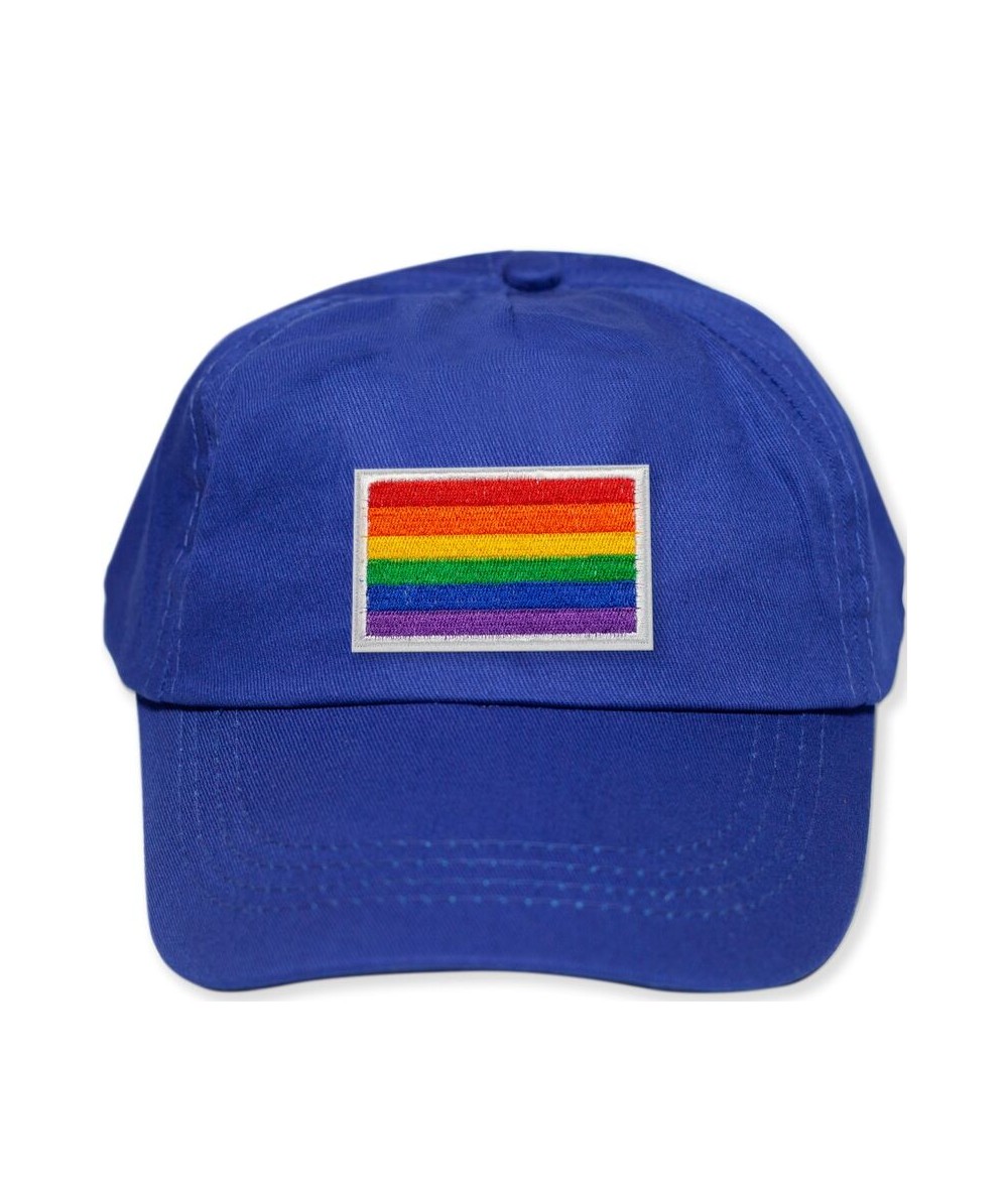 PRIDE - GORRA AZUL CON LA BANDERA LGBT