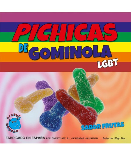 PRIDE - PICHITAS DE GOMINOLA FRUTAS CON AZUCAR LGBT