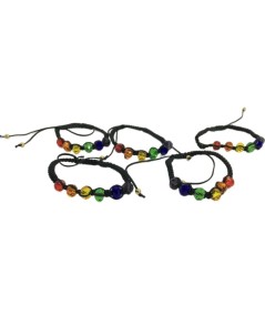 PRIDE - PULSERA BOLITAS BANDERA LGBT