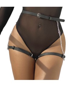 SUBBLIME - ARNÉS FORMA CINTURON CUERO NEGRO TALLA ÚNICA