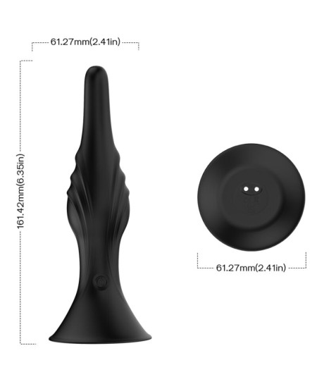 ARMONY - VIBRADOR & PLUG ANAL CONTROL REMOTO NEGRO