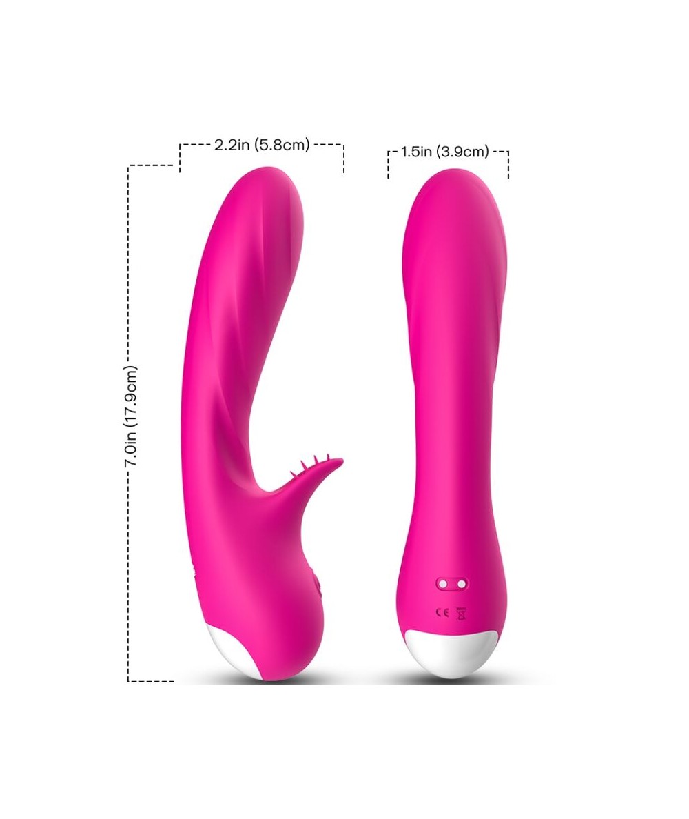 ARMONY - ROMANCE VIBRADOR CON ESTIMULADOR FUCSIA