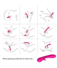 ARMONY - ROMANCE VIBRADOR CON ESTIMULADOR FUCSIA