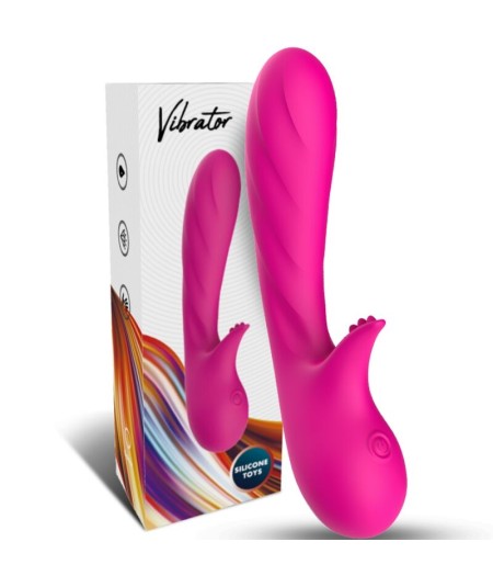 ARMONY - ROMANCE VIBRADOR CON ESTIMULADOR FUCSIA