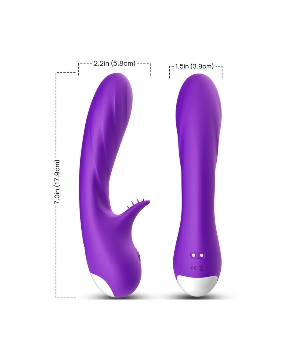 ARMONY - ROMANCE VIBRADOR CON ESTIMULADOR VIOLETA