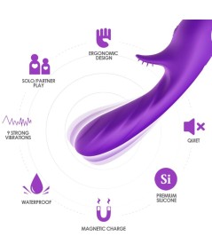 ARMONY - ROMANCE VIBRADOR CON ESTIMULADOR VIOLETA