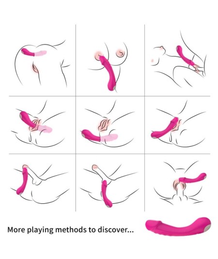 ARMONY - DILDO VIBRADOR PUNTO G SILICONA FUCSIA