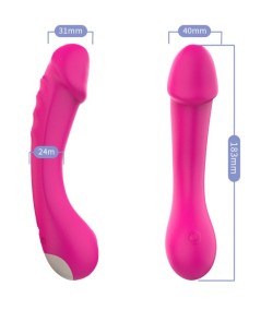 ARMONY - DILDO VIBRADOR PUNTO G SILICONA FUCSIA