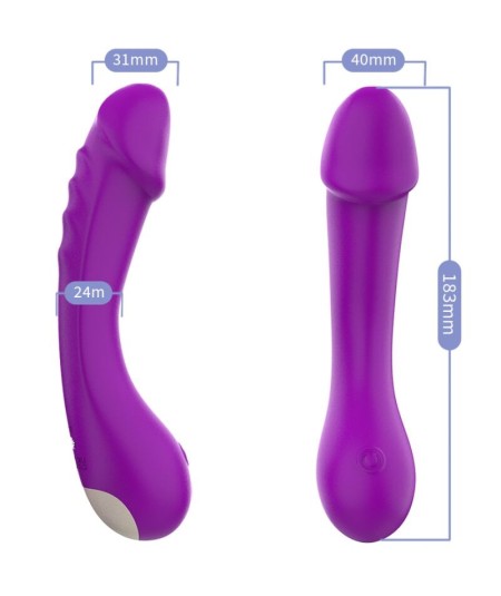 ARMONY - DILDO VIBRADOR PUNTO G SILICONA VIOLETA