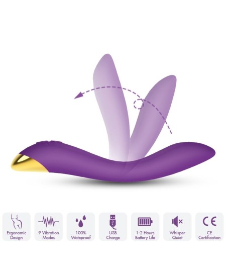 ARMONY - FLAMINGO VIBRADOR MULTIPOSICION VIOLETA