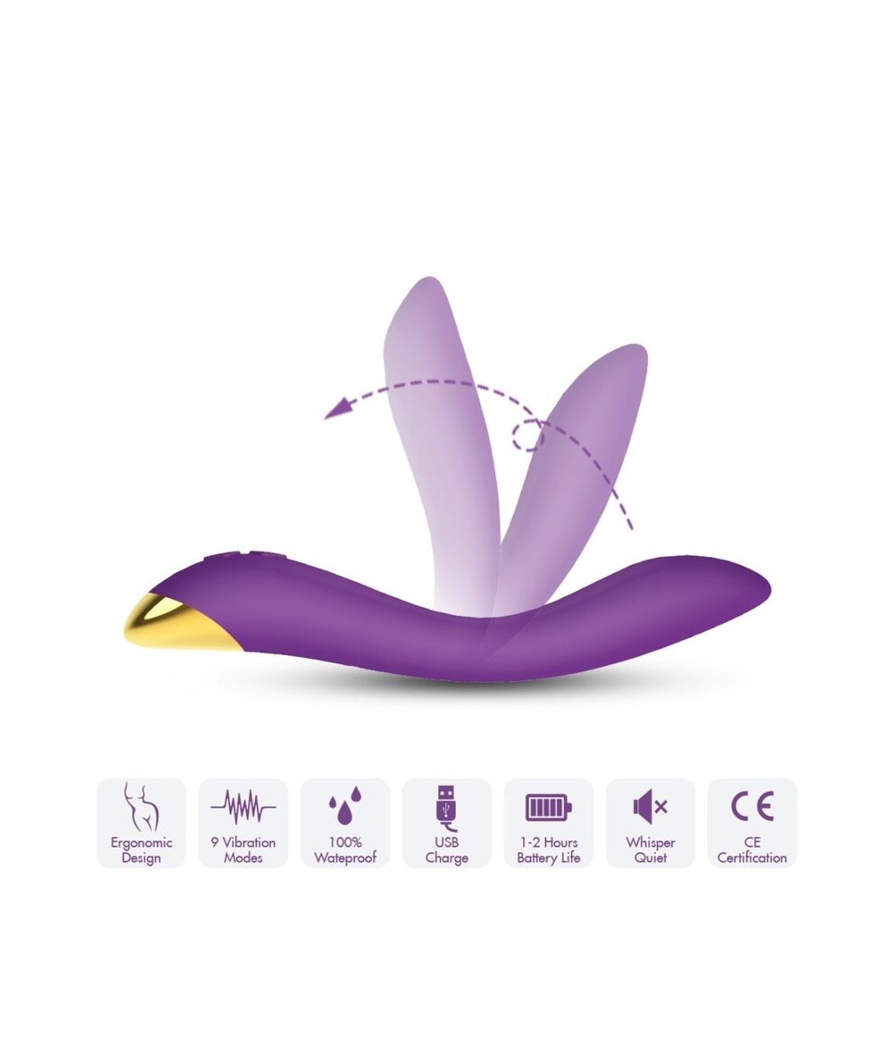 ARMONY - FLAMINGO VIBRADOR MULTIPOSICION VIOLETA