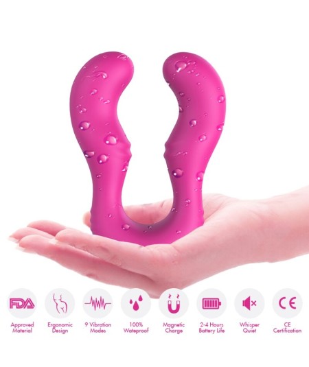 ARMONY - SERAPH VIBRADOR DOBLE CONTROL REMOTO FUCSIA