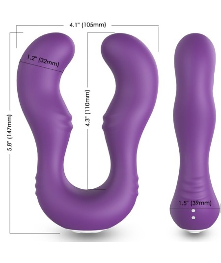 ARMONY - SERAPH VIBRADOR DOBLE CONTROL REMOTO VIOLETA