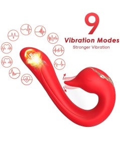 ARMONY - DELFIN VIBRADOR MULTIPOSICION & EFECTO CALOR ROJO