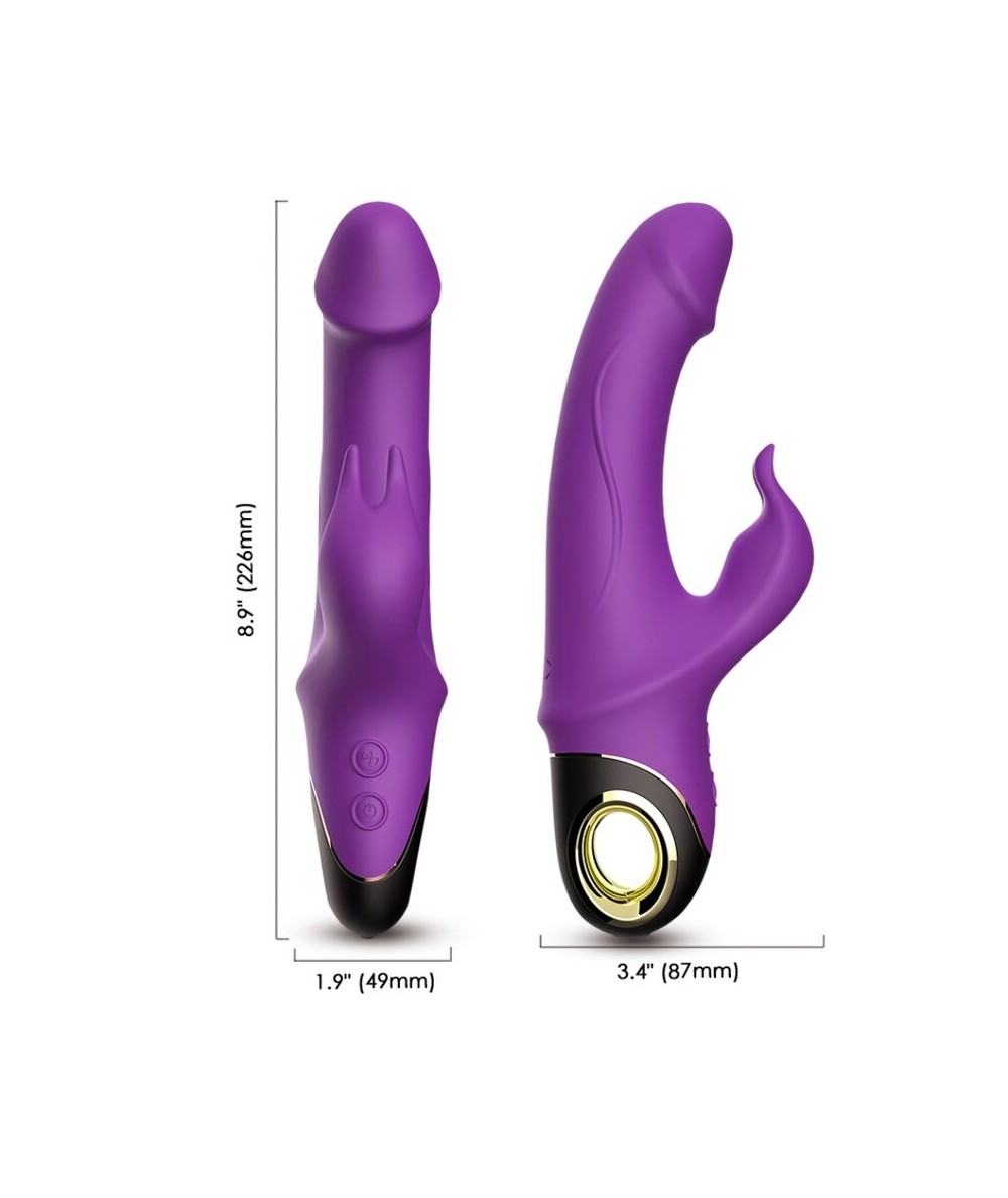 ARMONY - METEROR DILDO VIBRADOR RABBIT ROTADOR VIOLETA