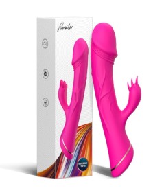 ARMONY - DILDO VIBRADOR RABBIT SILICONA FUCSIA