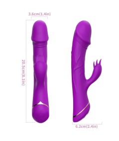 ARMONY - DILDO VIBRADOR RABBIT SILICONA VIOLETA