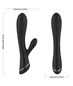 ARMONY - VIBRADOR RABBIT SILICONA NEGRO