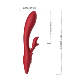 ARMONY - ELK VIBRADOR RABBIT CURVO RED