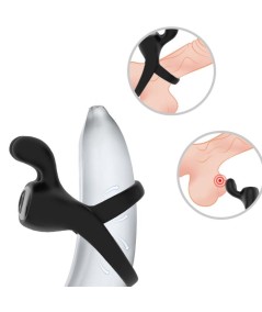 ARMONY - ANILLO VIBRADOR RABBIT NEGRO