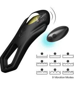 ARMONY - ROADSTER ANILLO VIBRADOR DOBLE CONTROL REMOTO NEGRO