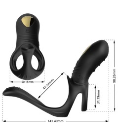 ARMONY - JOY JUMPER ANILLO VIBRADOR PAREJAS & PLUG ANAL NEGRO