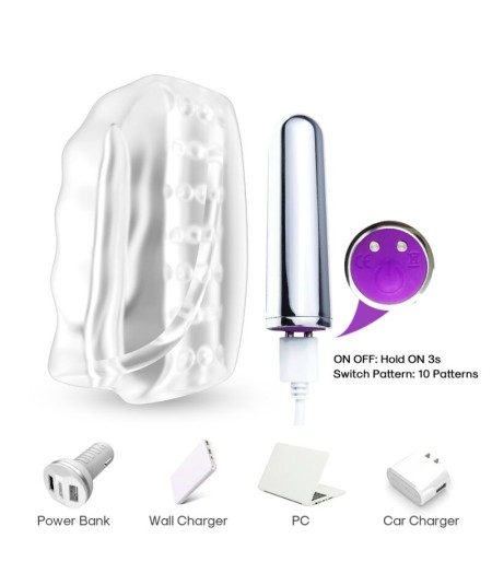 ARMONY - MASTER MASTURBATOR & VIBRADOR TRANSPARENTE