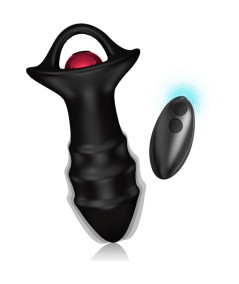 ARMONY - KYLIN DEDAL VIBRADOR & PLUG ANAL CONTROL REMOTO NEGRO