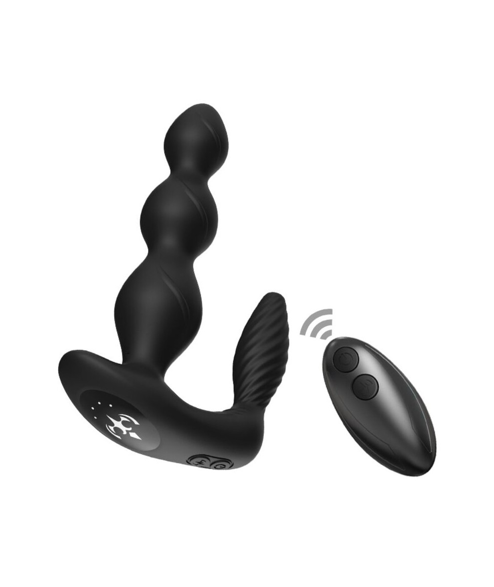 ARMONY - MANFUN VIBRADOR & ESTIMULADOR PLUG ANAL CONTROL REMOTO NEGRO