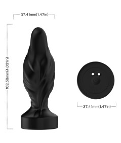 ARMONY - VIBRADOR & PLUG ANAL CONTROL REMOTO NEGRO