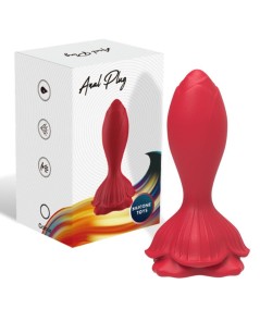 ARMONY - ROSA VIBRADOR & PLUG ANAL PEQUEÑO CONTROL REMOTO ROJO