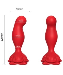 ARMONY - ROSA VIBRADOR & PLUG ANAL CONTROL REMOTO ROJO