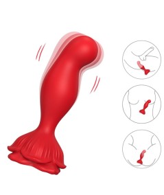 ARMONY - ROSA VIBRADOR & PLUG ANAL CONTROL REMOTO ROJO