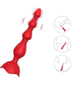 ARMONY - ROSA VIBRADOR PAGODA & PLUG ANAL ROJO