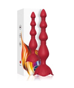 ARMONY - ROSA VIBRADOR PAGODA & PLUG ANAL ROJO