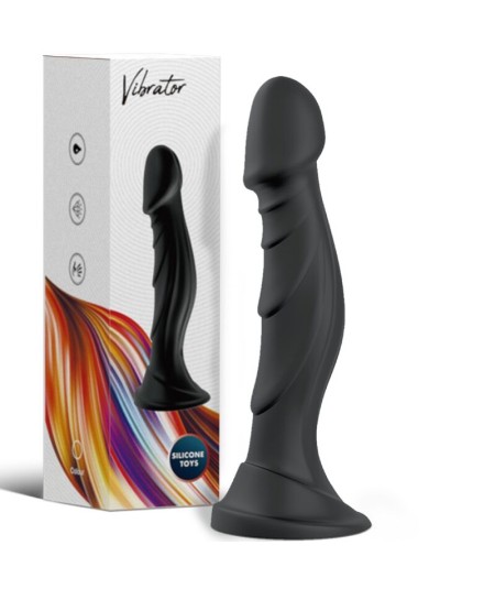 ARMONY - DILDO VIBRADOR & PLUG ANAL CONTROL REMOTO NEGRO