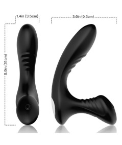 ARMONY - STORM VIBRADOR ANAL PROSTATA & PLUG CONTROL REMOTO NEGRO