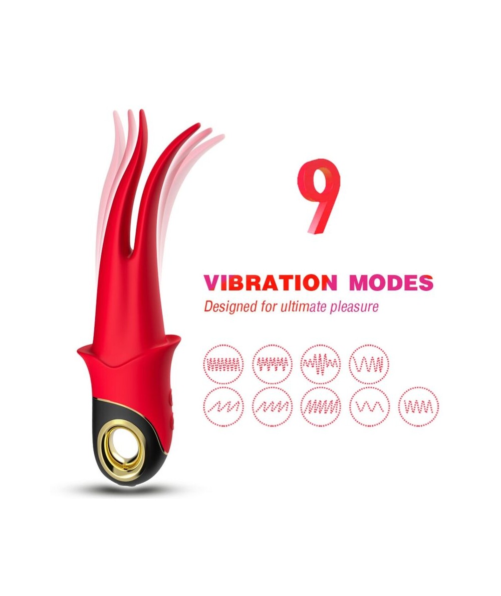 ARMONY - SHADOW VIBRADOR PINZA ROJO